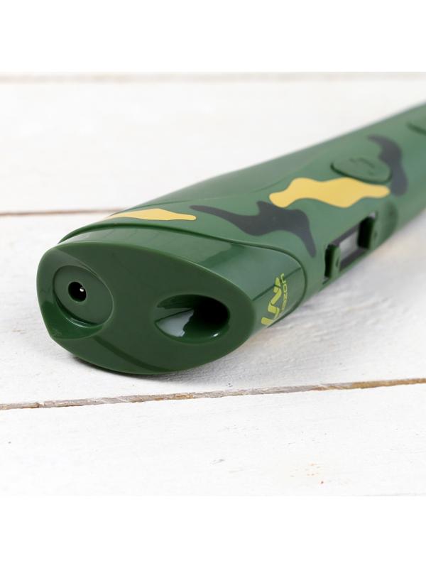 3D ручка Luazon, дисплей, работа с пластиком ABS и PLA, пластик в комплекте, хаки