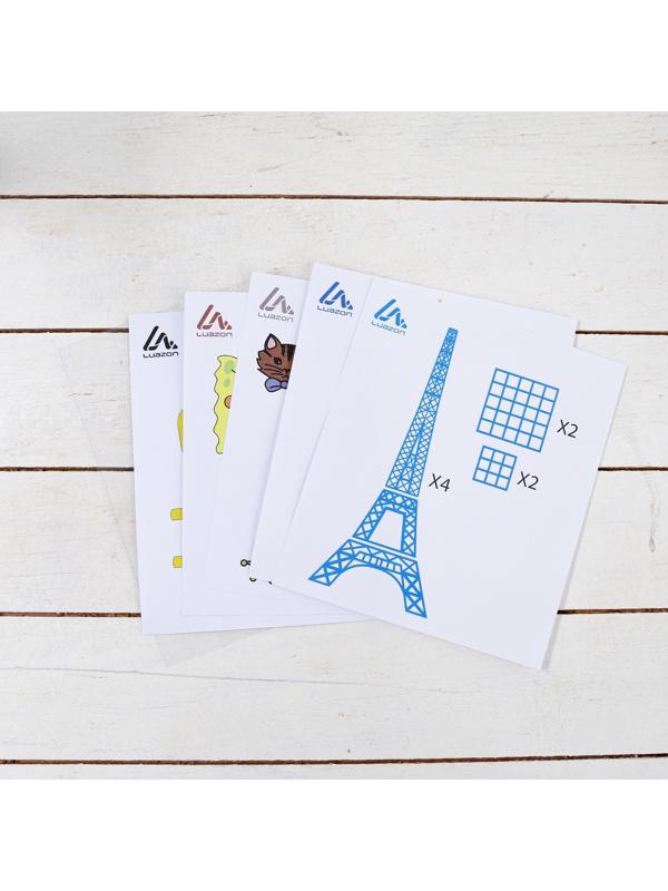 3D ручка Luazon, дисплей, работа с пластиком ABS и PLA, пластик в комплекте, хаки