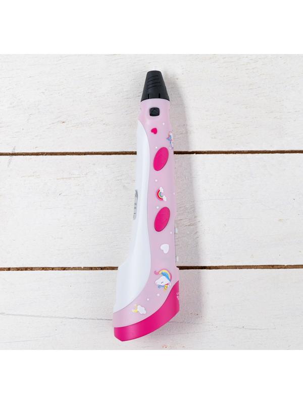 3D ручка Luazon Unicorn, дисплей, работа с пластиком ABS и PLA, пластик в комплекте