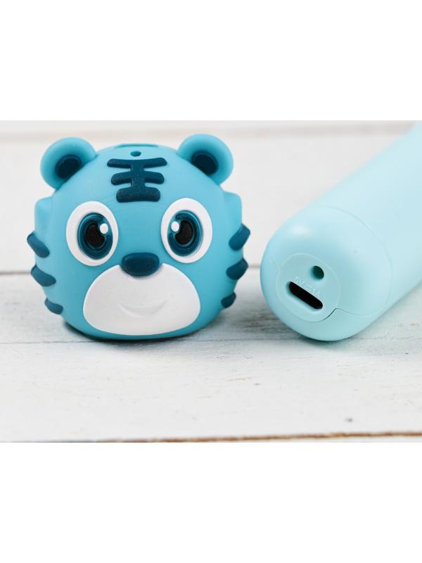 3D ручка Тигрёнок, работа с пластиком PLA, USB кабель питания, голубая