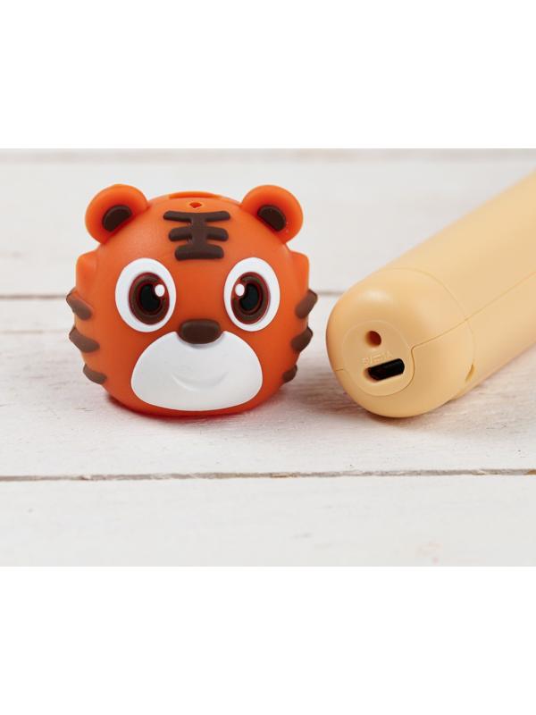 3D ручка Тигрёнок, работа с пластиком PLA, USB кабель питания, оранжевая