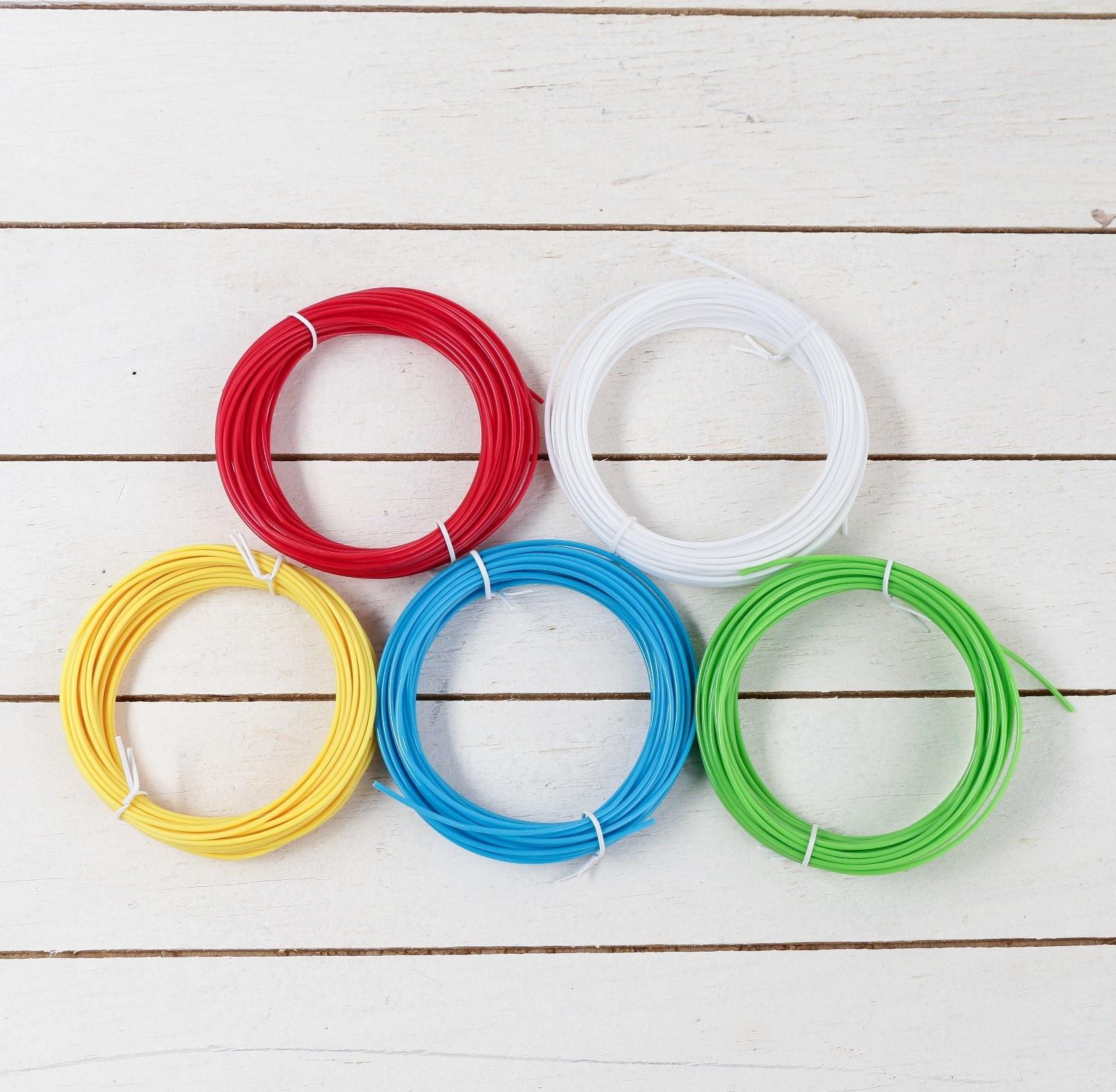 Пластик LuazON PLA-5, для 3D ручки, 5 цветов по 10 метров