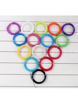 Пластик LuazON PLA-15, для 3D ручки, 15 цветов по 10 метров