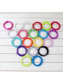 Пластик LuazON PLA-20, для 3D ручки, 20 цветов по 10 метров