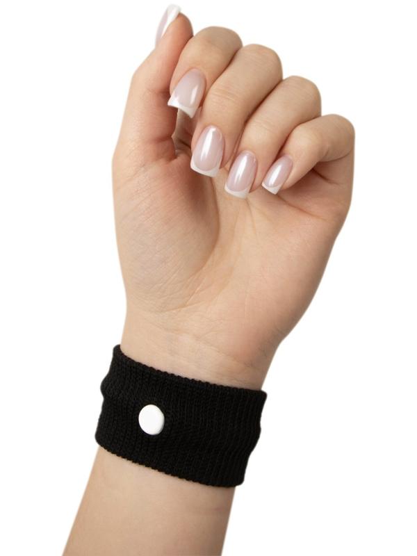 Браслеты от укачивания и тошноты 5*3 см черные 2 шт.