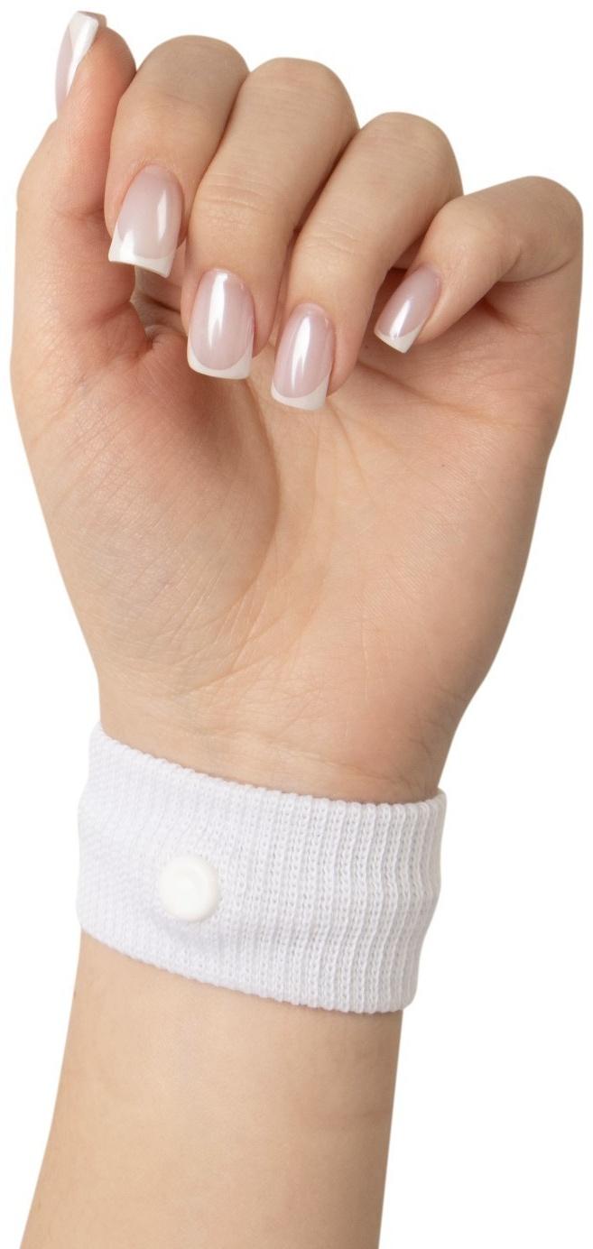 Браслеты от укачивания и тошноты 5*3 см белые 2 шт.