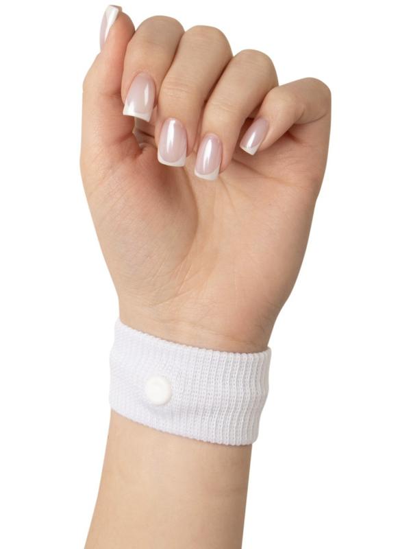 Браслеты от укачивания и тошноты 5*3 см белые 2 шт.