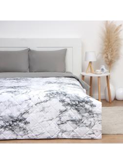 Покрывало LoveLife евро White marble, 200*210±5см, микрофайбер, 100% п/э