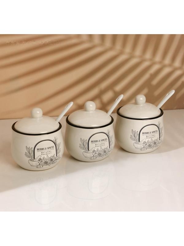 Набор банок для специй Natural product, 200 мл, 3 шт