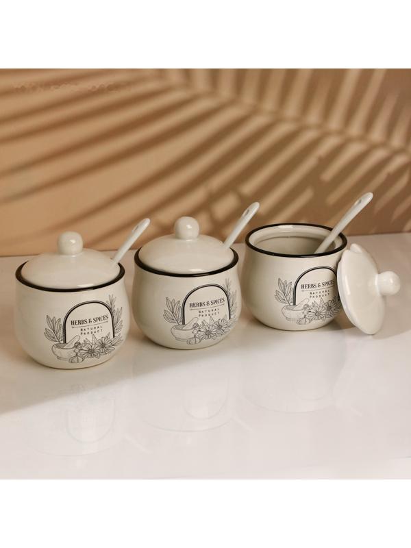 Набор банок для специй Natural product, 200 мл, 3 шт