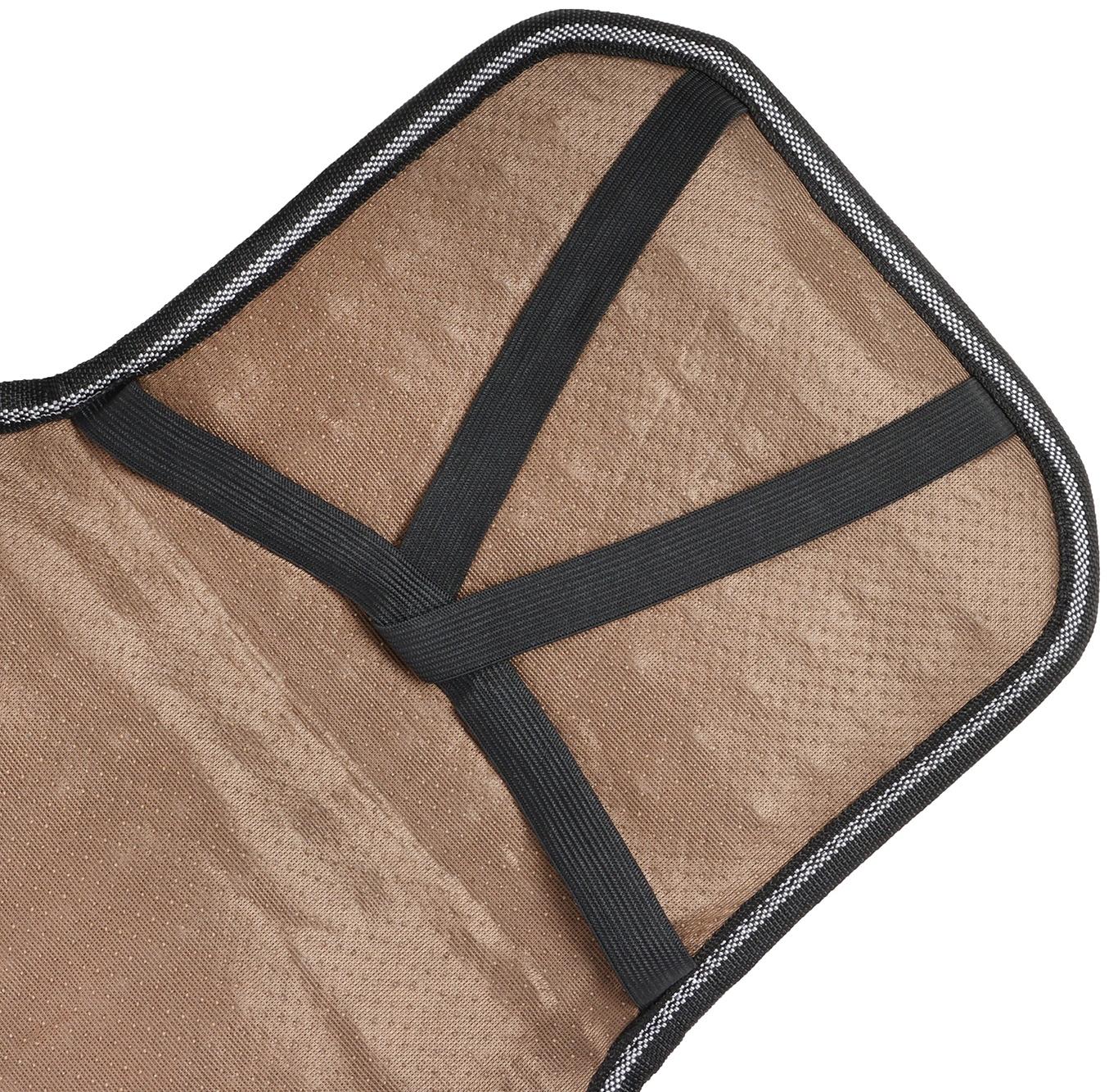 Накидка-массажёр на сиденье, 126×42 см, с поясничной опорой, черный