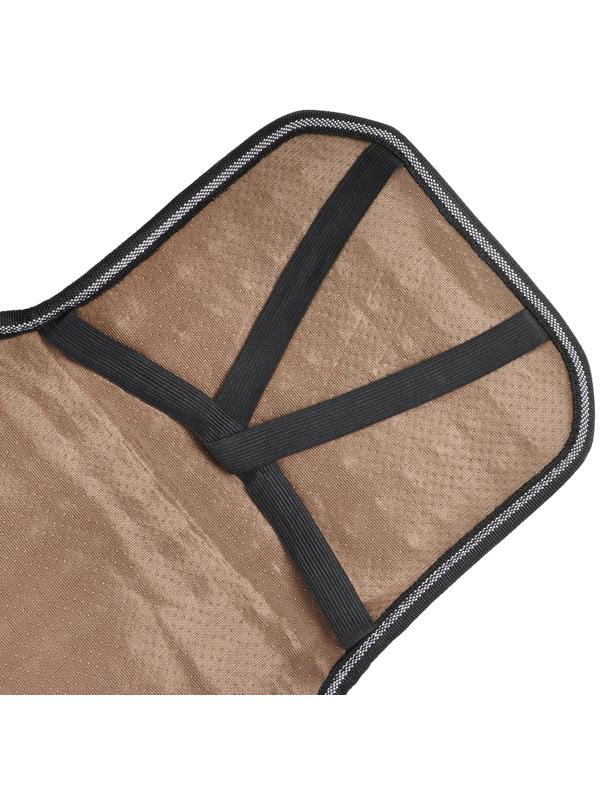 Накидка-массажёр на сиденье, 126×42 см, с поясничной опорой, черный