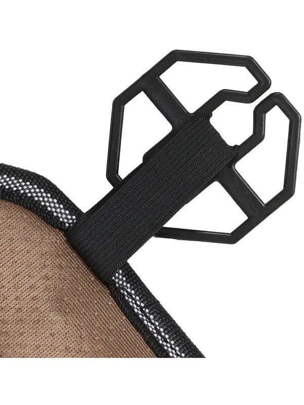 Накидка-массажёр на сиденье, 126×42 см, с поясничной опорой, черный