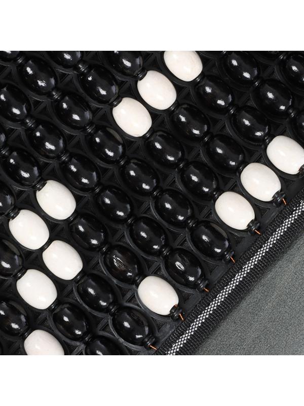 Накидка-массажёр на сиденье, 126×42 см, с поясничной опорой, черный