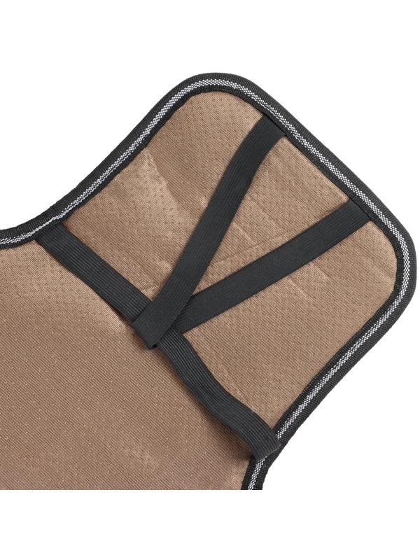 Накидка-массажёр на сиденье, 126×42 см, с поясничной опорой, черный