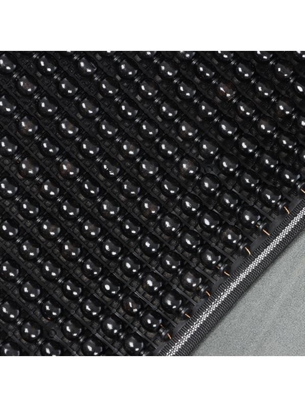 Накидка-массажёр на сиденье, 126×42 см, с поясничной опорой, черный