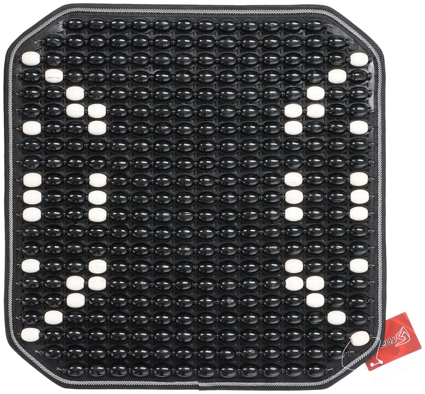 Накидка-массажер на сиденье 45×45 см, дерево, черный