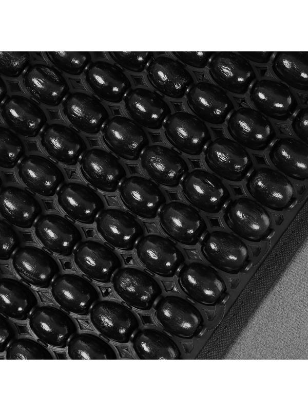 Накидка-массажёр на сиденье, 126×43 см, с поясничной опорой, черный