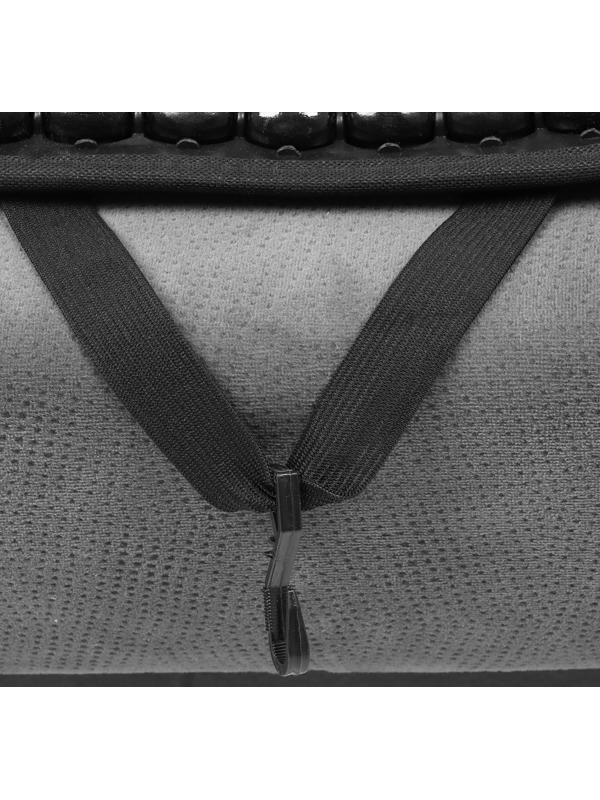 Накидка-массажёр на сиденье, 126×43 см, с поясничной опорой, черный