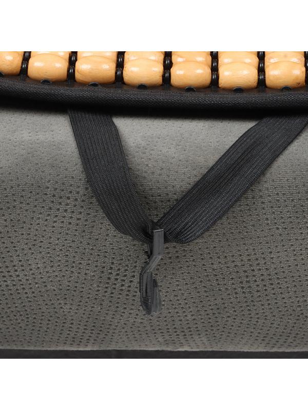 Накидка-массажёр на сиденье, 126×43 см, с поясничной опорой, бежевый