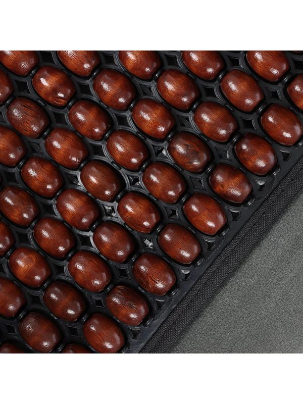 Накидка-массажёр на сиденье, 126×43 см, с поясничной опорой, коричневый