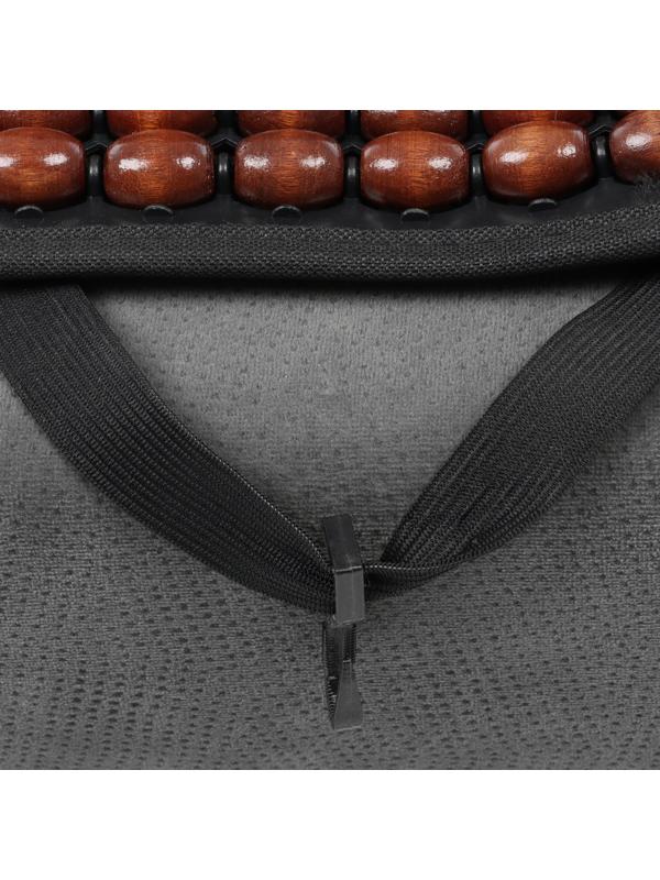 Накидка-массажёр на сиденье, 126×43 см, с поясничной опорой, коричневый