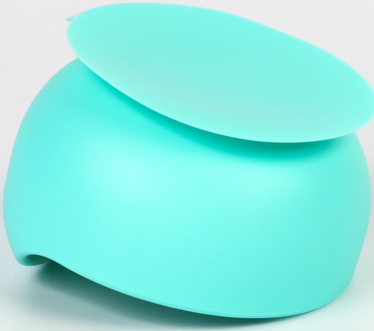 Тарелка детская на присоске, ложка, Крошка Я, бирюзовый