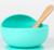 Тарелка детская на присоске, ложка, Крошка Я, бирюзовый