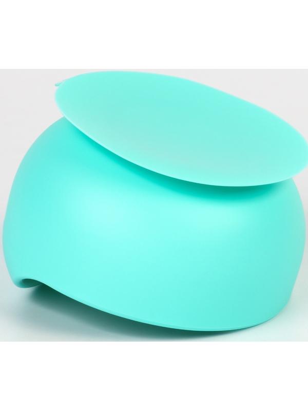 Тарелка детская на присоске, ложка, Крошка Я, бирюзовый