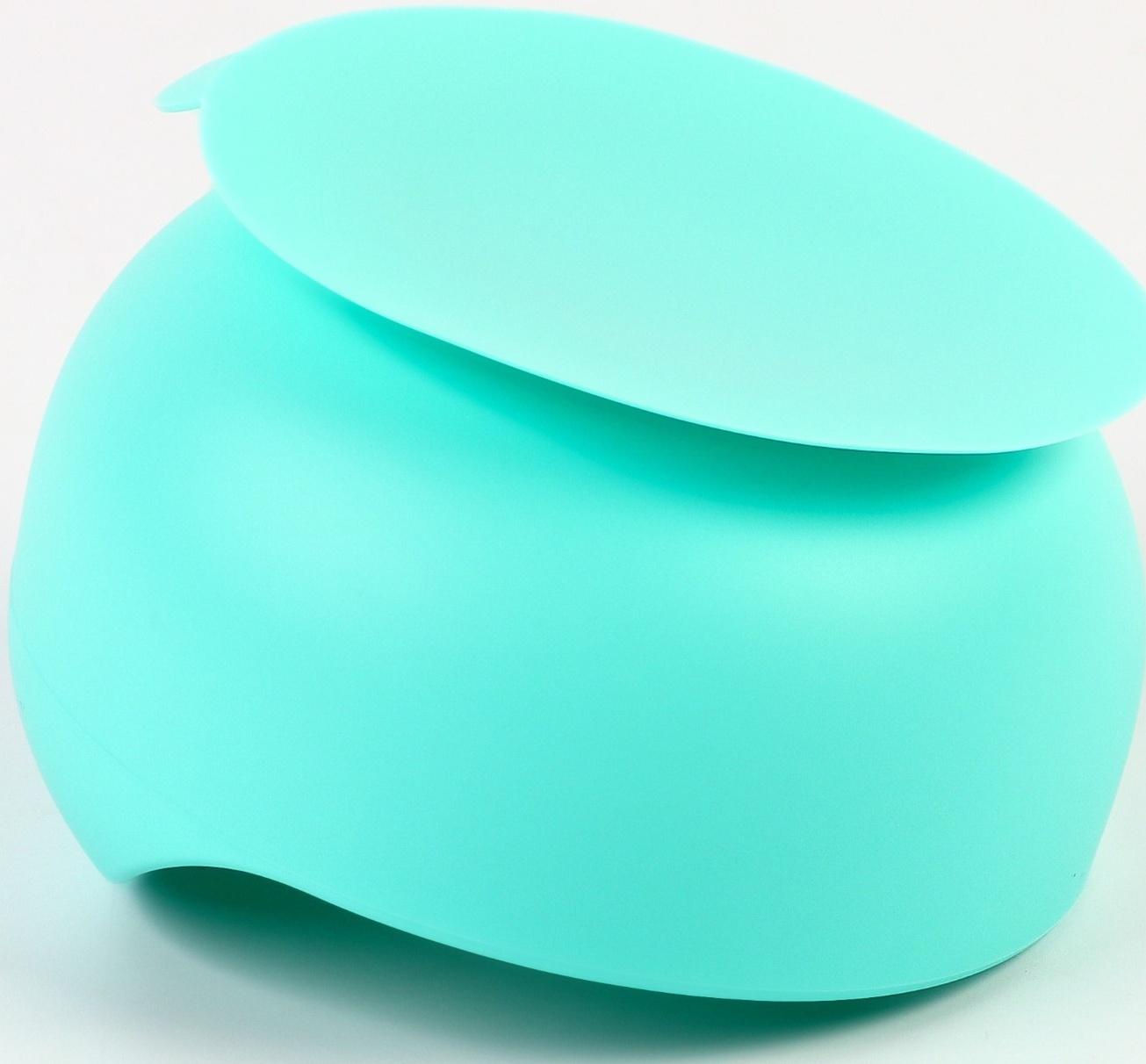 Тарелка детская на присоске и столовые приборы, Крошка Я,  бирюзовый