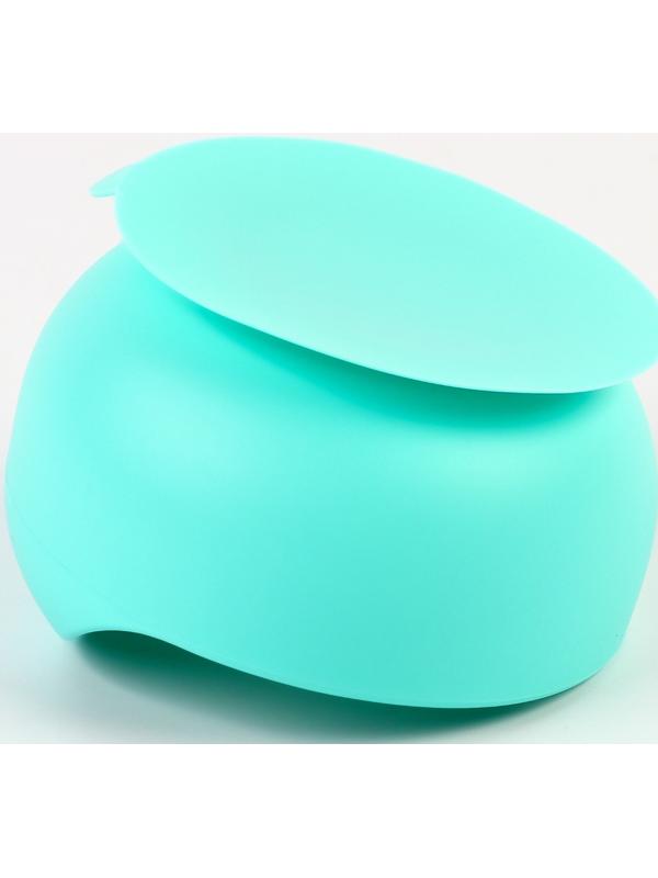 Тарелка детская на присоске и столовые приборы, Крошка Я,  бирюзовый