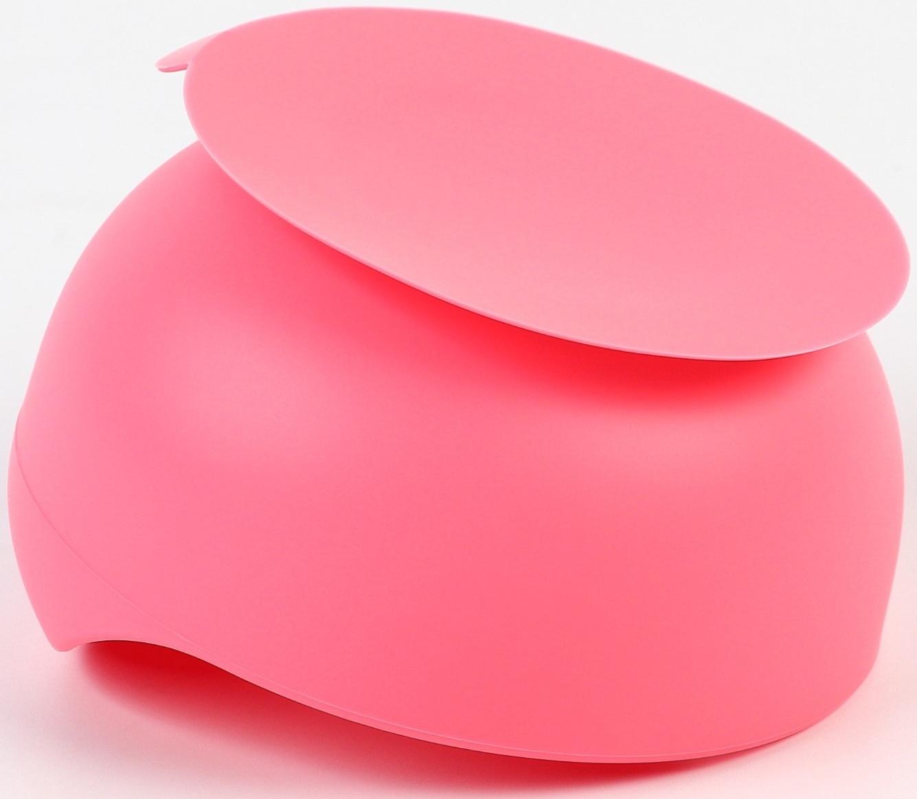 Тарелка детская на присоске и столовые приборы, Крошка Я, розовый