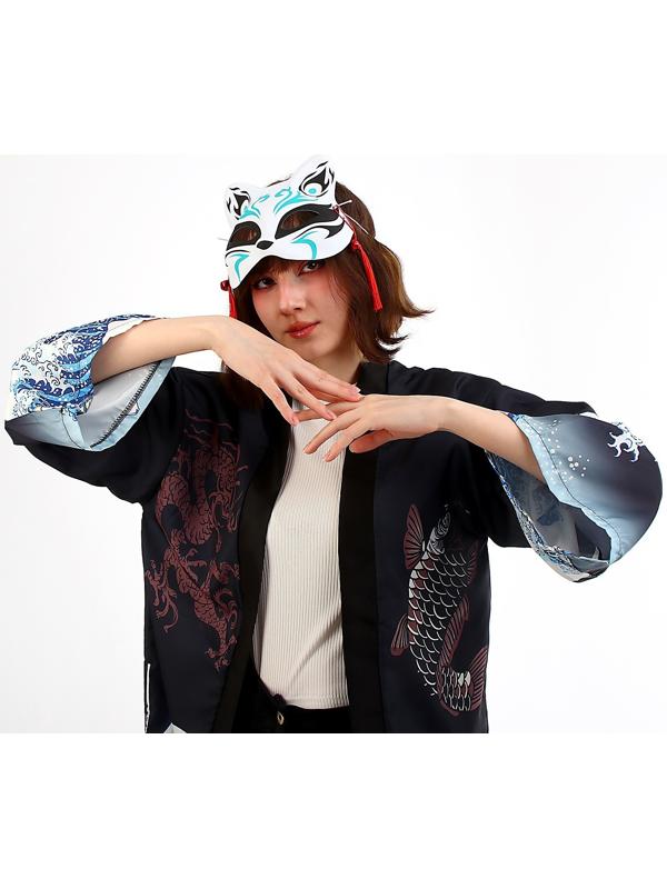 Карнавальный набор «Кицунэ: волны», р. 44–52: маска, хаори