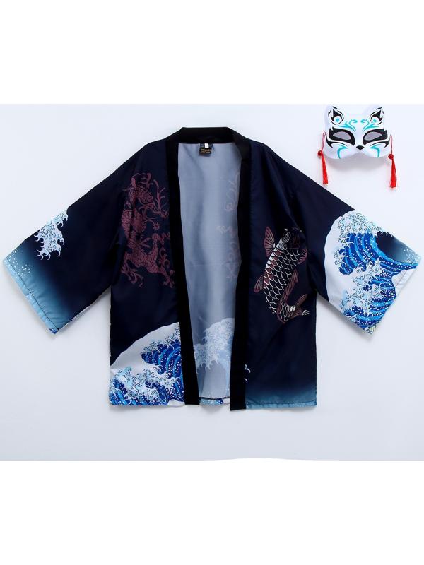 Карнавальный набор «Кицунэ: волны», р. 44–52: маска, хаори