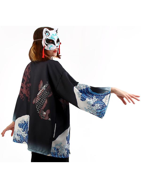 Карнавальный набор «Кицунэ: волны», р. 44–52: маска, хаори