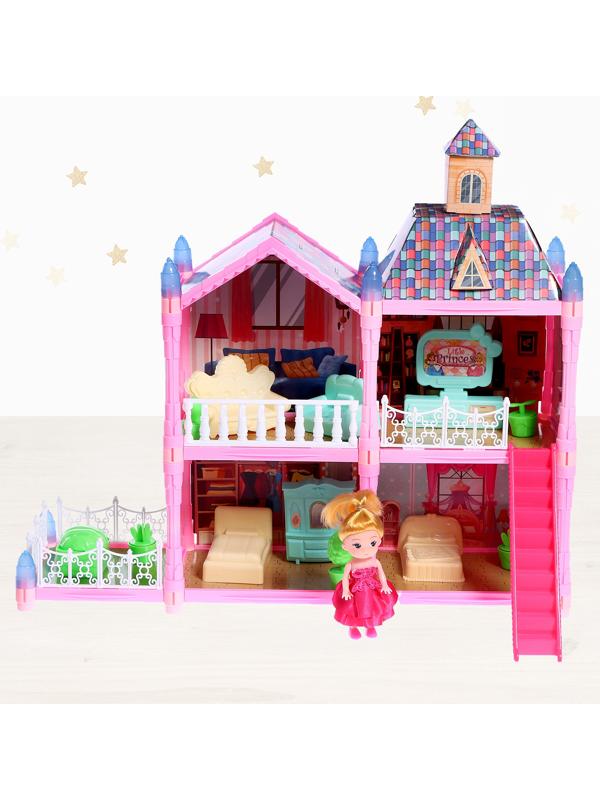 Дом для кукол «Сказочная жизнь на вилле» с куклой, питомцами и аксессуарами