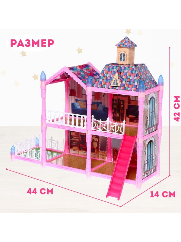 Дом для кукол «Сказочная жизнь на вилле» с куклой, питомцами и аксессуарами