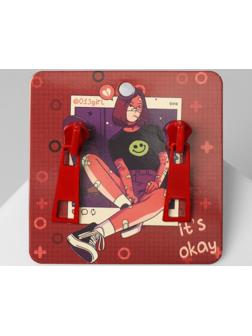 Серьги металл 