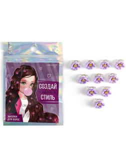 Набор мини-зажимов для украшения волос 