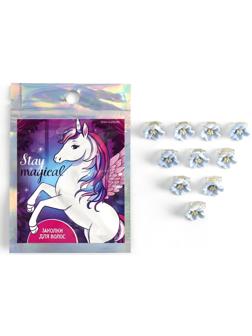 Набор мини-зажимов для украшения волос Stay magical, 10 шт., 1.3 х 1.3 х 1.5 см