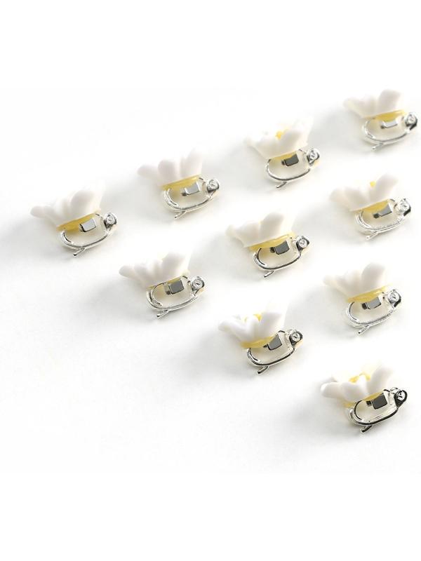 Набор мини-зажимов для украшения волос 