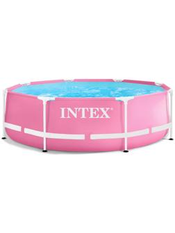 Бассейн каркасный Pink Frame Pool, 244 х 76 см, цвет розовый, 28290NP