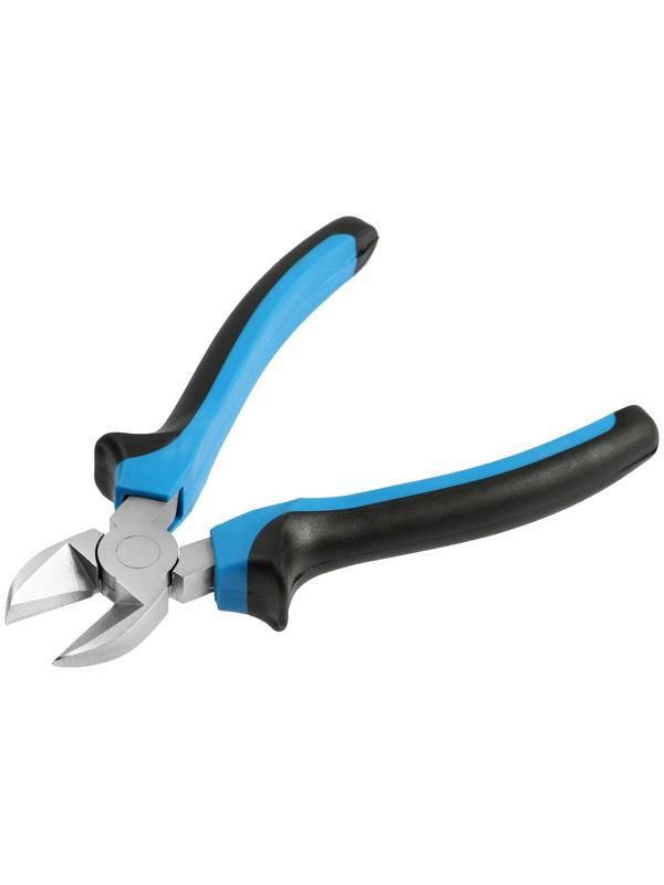 Бокорезы ТУНДРА, никелированные, двухкомпонентные рукоятки, 160 мм