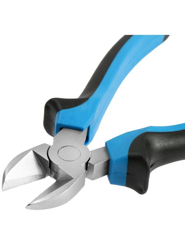 Бокорезы ТУНДРА, никелированные, двухкомпонентные рукоятки, 160 мм