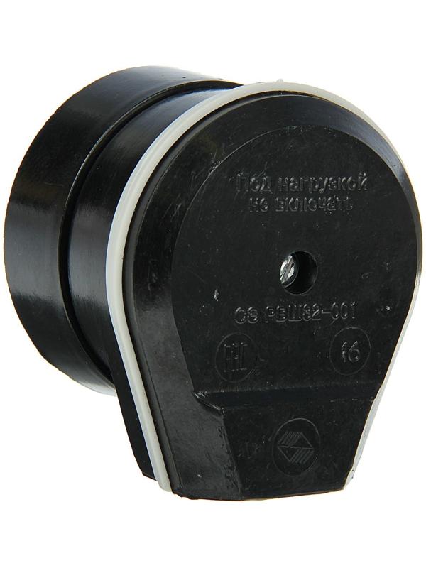 Разъем РШ-ВШ, 32 А, 220 В, черный, 32-001