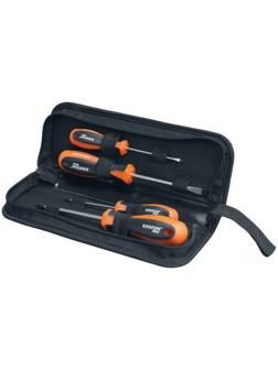Набор отверток с двухкомпонентными рукоятками Кратон Master SSS-02, в мягком чехле, 4 шт.