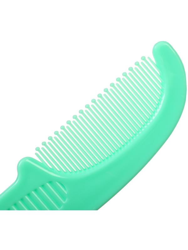 Расчёска детская + массажная щётка для волос, от 0 мес., цвет зелёный, рисунок МИКС