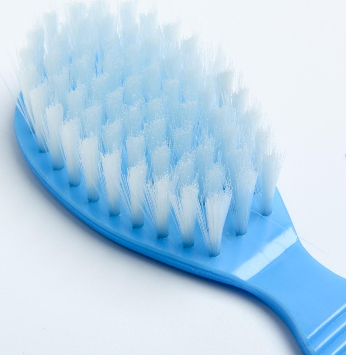 Расчёска детская + массажная щётка для волос, от 0 мес., цвет голубой, рисунок МИКС