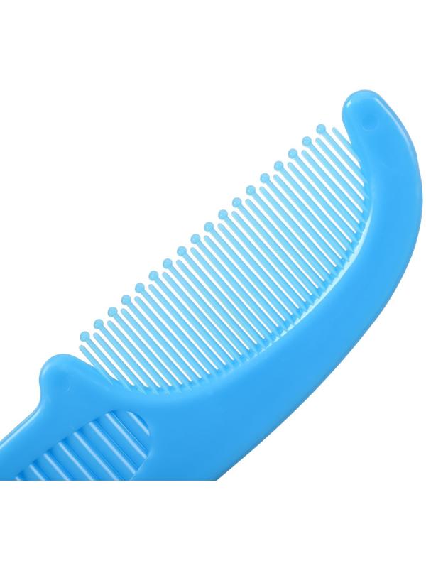 Расчёска детская + массажная щётка для волос, от 0 мес., цвет голубой, рисунок МИКС