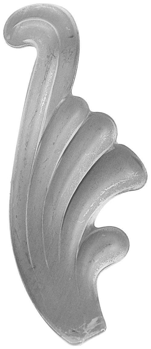 Лист (левый), 115х50х2 мм